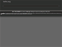 Tablet Screenshot of iwfm.org